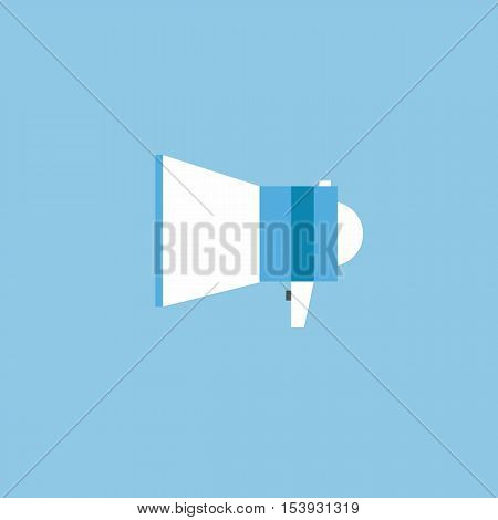 Mouthpiece icon Flat design style vector illustration. long shadow icon.