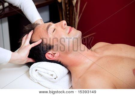 Mand at have en hoved Massage