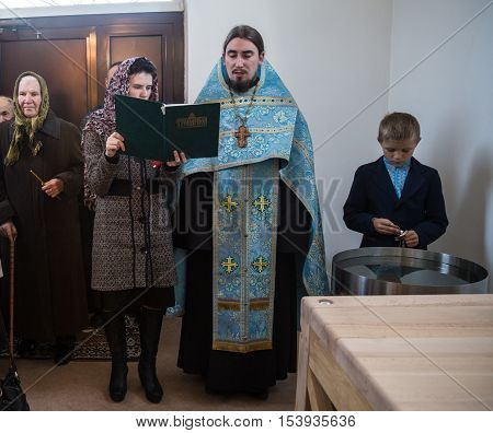 LUTSK UKRAINE - 14 OCTOBER 2016: Slavonic Religious celebration Pokrov