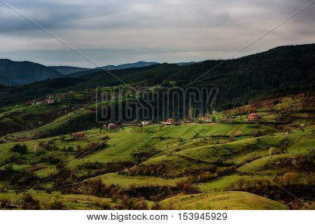 Borovitsa village in the spring, Eastern Rhodopes, Bulgaria