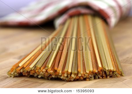 Raw Colorful Spaghetti