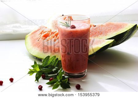 diet of watermelon smoothie banana and cranberry