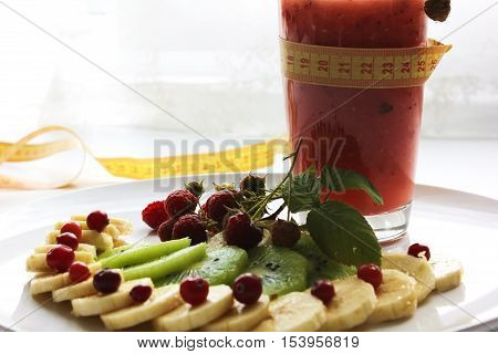 diet of watermelon smoothie banana and cranberry