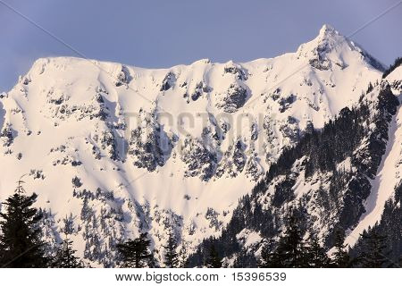 Sněžná hora Chikamin Peak Snoqualme Pass Wenatchee Washington National Forest