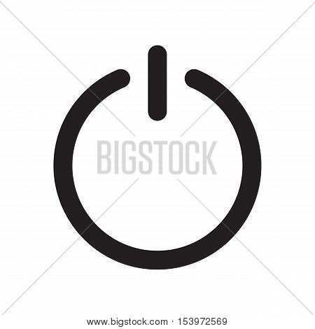 Line icon shut down. Web icon. Vector illustration.
