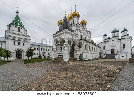 Kostroma Russia - September 14 2016: Holy Trinity Monastery Ipatiev inside.