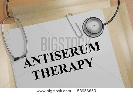 Antiserum Therapy - Medical Concept