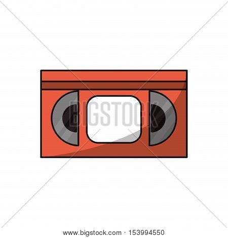 Cinema vhs icon. Movie video media and entertainment theme. Isolated design. Vector illustration