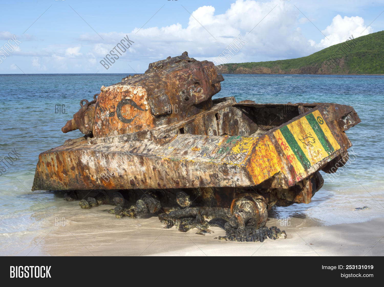 Rusty Old Sherman Tank Image & Photo (Free Trial) | Bigstock