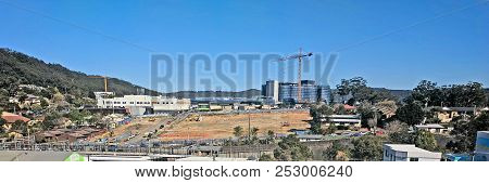 Gosford, New South Wales, Australia - September 18. 2017: Construction And Redevelopment Progress On