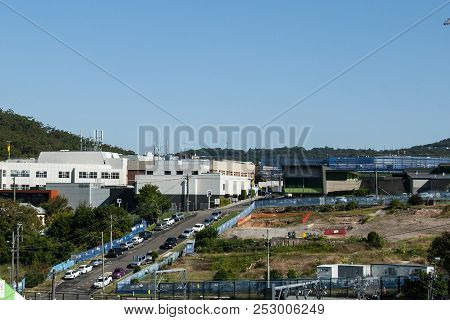 Gosford, New South Wales, Australia - April 26. 2018: Construction And Redevelopment Progress On Gos