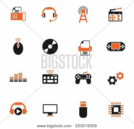 Hi Tech Color Vector Icons For Web And User Interface Design
