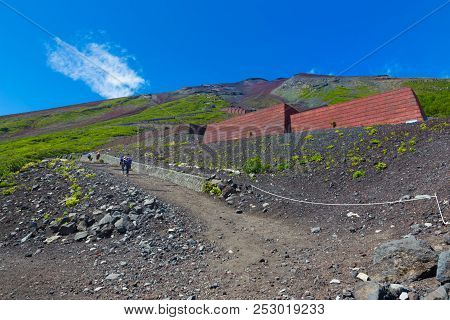 Mt. Fuji Climbing,yoshida Trail For Descent , Japan