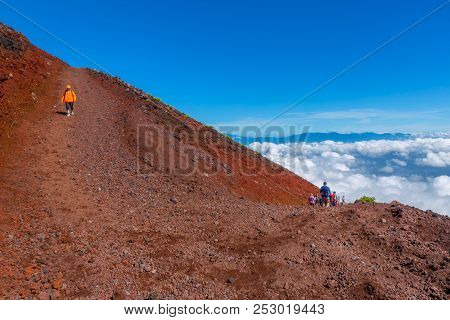 Mt. Fuji Climbing,yoshida Trail  For Descent, Japan