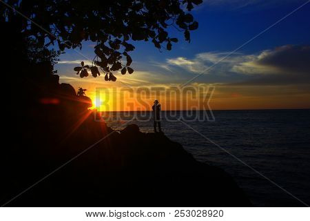 Photography In Beatiful Sunset In Ternate North Maluku Indonesia