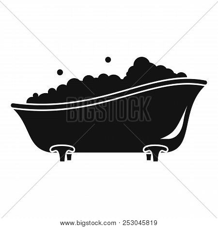 Bubblebath Bathtube Icon. Simple Illustration Of Bubblebath Bathtube Icon For Web Design Isolated On