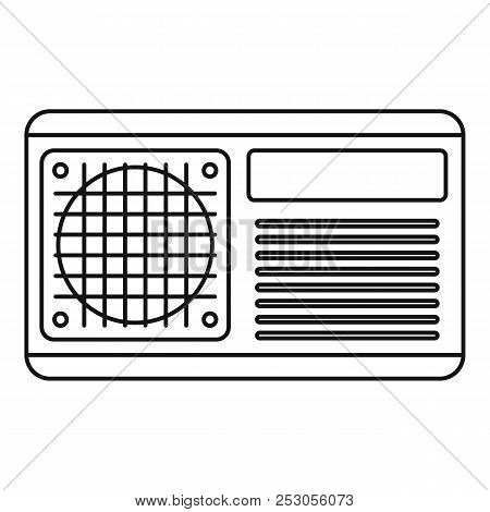 Conditioner Fan Icon. Outline Conditioner Fan Icon For Web Design Isolated On White Background