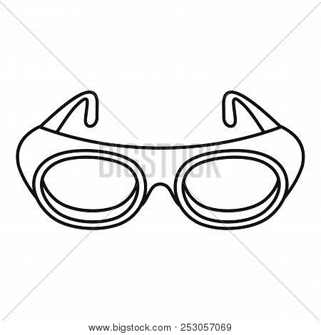 Welding Glasses Icon. Outline Welding Glasses Icon For Web Design Isolated On White Background