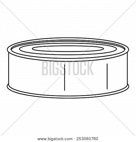 Fish Tomato Tin Can Icon. Outline Fish Tomato Tin Can Icon For Web Design Isolated On White Backgrou