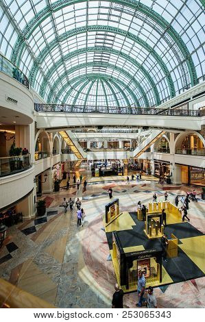 Dubai, Uae - April 07: Mall Of The Emirates Interior April 07, 2018 In Dubai, United Arab Emirates. 
