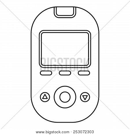 Glucometer Tool Icon. Outline Glucometer Tool Icon For Web Design Isolated On White Background