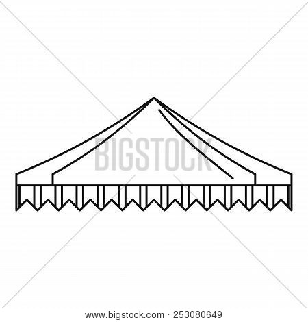 Gazelo Tent Icon. Outline Illustration Of Gazelo Tent Icon For Web Design Isolated On White Backgrou