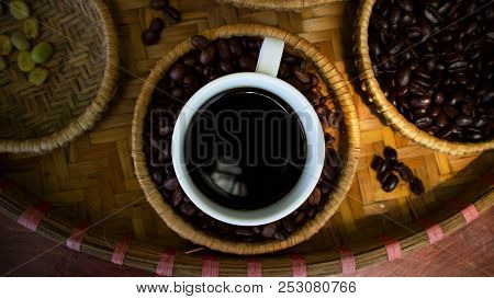 Kopi Luwak Or Civet Coffee, Coffee Beans Excreted By The Civet.