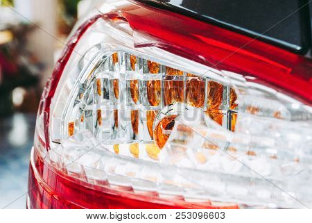 Broken Left Rear Signal Light Of Car, Still Have Some Glass Pieces