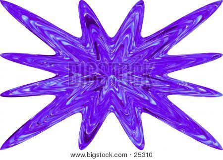 Design de vidro roxo - estrela
