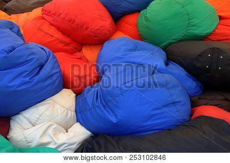 Pile Of Colorful Armchair-bags