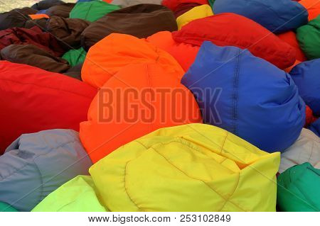 Pile Of Colorful Armchair-bags