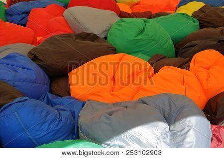 Pile Of Colorful Armchair-bags