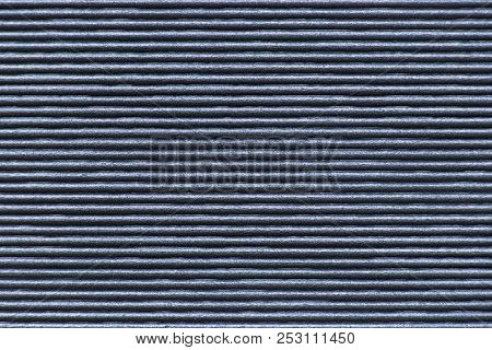 Black Color Corrugated Paper Foam Textured Background For Decoration