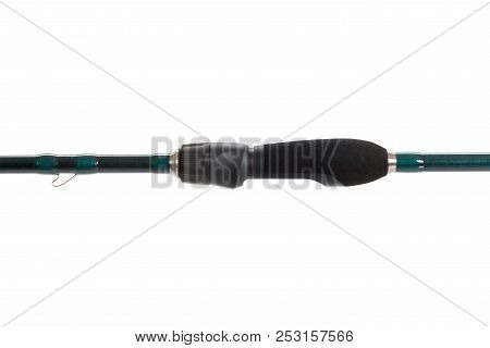 Middle Part Of Fishing Rod Isolated On White Background.