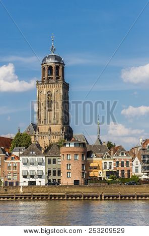 Tower Of The Lebuinus Church In Deventer, Netherlands