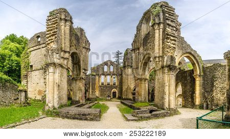 View At The Ruins Of Villers Devant Orval Monastery - Belgium