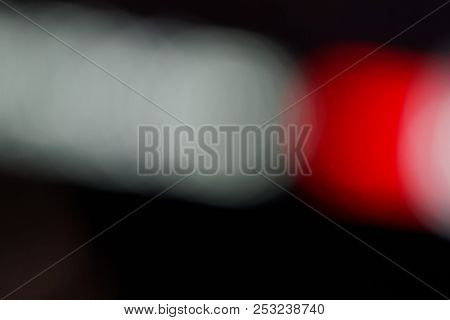 Defocused Circles Light Effects, Abstract Blurred Motion Boche Particles.