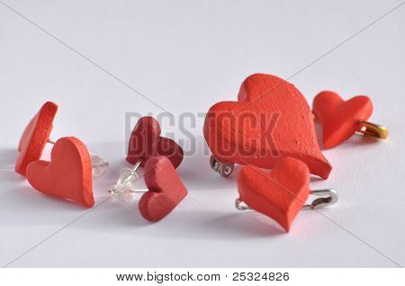 Gioielli cuore rosso