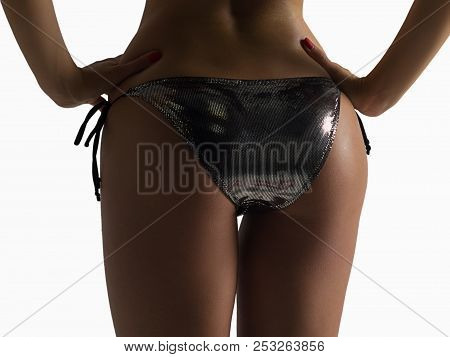 Healthy Lifestyle Diet And Fitness. Beautiful Slim Woman's Body. Perfect Slim Toned Young Body Of Th