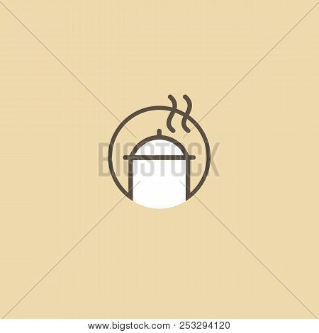 Abstract Food Logo Icon Vector Design. Recipe, Cooking, Course, Cafe, Restaurant, Fast Food Vector L