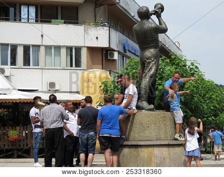 Guca, Serbia, August 11, 2018. 57th Trumpet Festival In Guca. Worldwide Known Music Festival In Serb