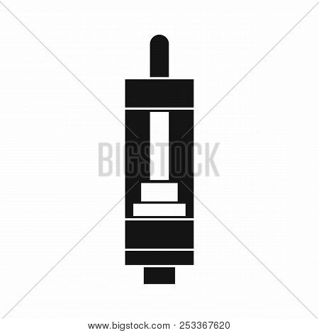 Clearomizer For Cigarette Icon In Simple Style Isolated On White Background. Smoking Symbol
