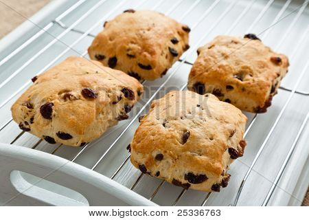 แซนด์วิช scones ผลไม้