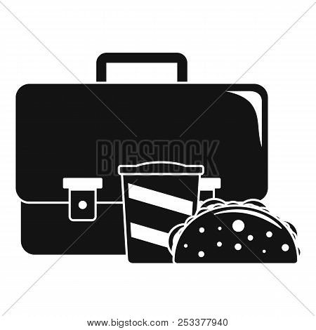 Bag Cola Cheesburger Icon. Simple Illustration Of Bag Cola Cheesburger Icon For Web Design Isolated 