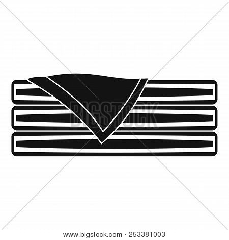 Sorted Towel Icon. Simple Illustration Of Sorted Towel Icon For Web Design Isolated On White Backgro