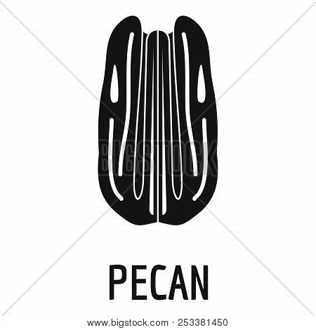 Pecan Icon. Simple Illustration Of Pecan Icon For Web Design Isolated On White Background