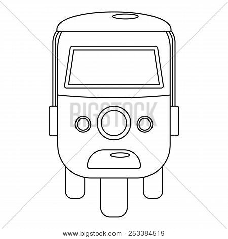 Rickshaw Icon. Outline Illustration Of Rickshaw Icon For Web Design Isolated On White Background