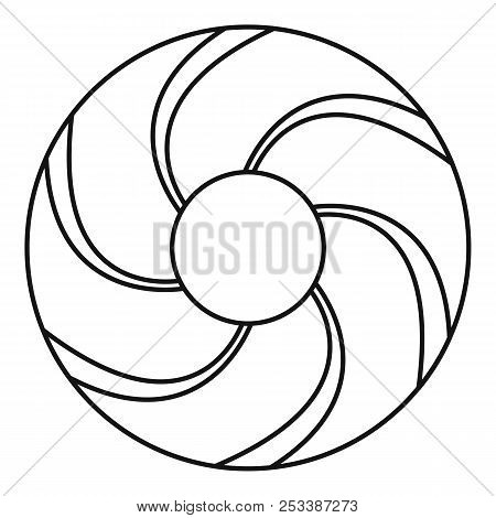 Curl Bakery Icon. Outline Illustration Of Curl Bakery Icon For Web Design Isolated On White Backgrou