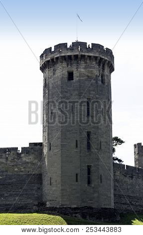 Warwick, Uk - August 05: Picture Of Warwick Castle - Guys Tower On August 05, 2018 In Warwick, Warwi