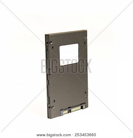 Close-up Solid-state Storage Device Isolated On White